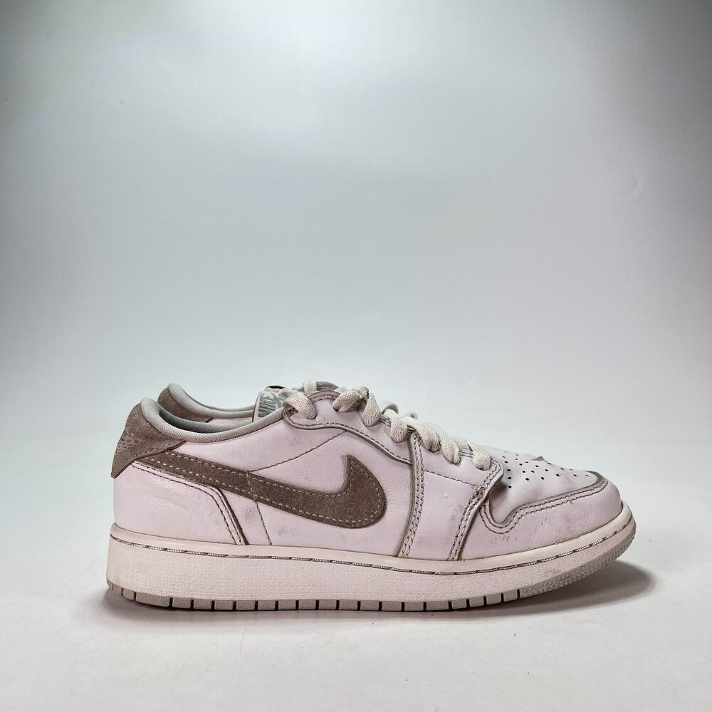 Nike Air Jordan 1 Low White Ironstone Casual Sneakers CZ0858-100 Youth Size 5.5Y